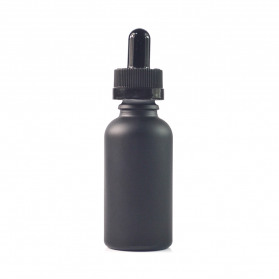 Black Color Glass Essential Oil Bottle
