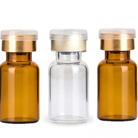 2ml 3ml Injection Glass Bottles For Medicine With Gold Sliver Cover