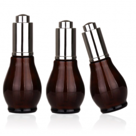 Amber Color Glass Essential Oil Bottle