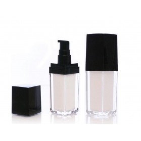 30ml Black And White Square Acrylic Bottle