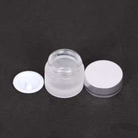 5ml 10ml 15ml 30ml 50ml Frosted Glass Cream Jar