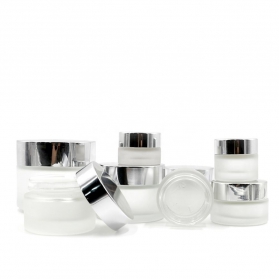 30ml 50ml 100ml Frosted Glass Cream Jar