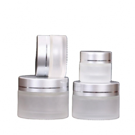 10mL 15ml 50ml 15g 30g 50g Frosted Glass Cream Jar