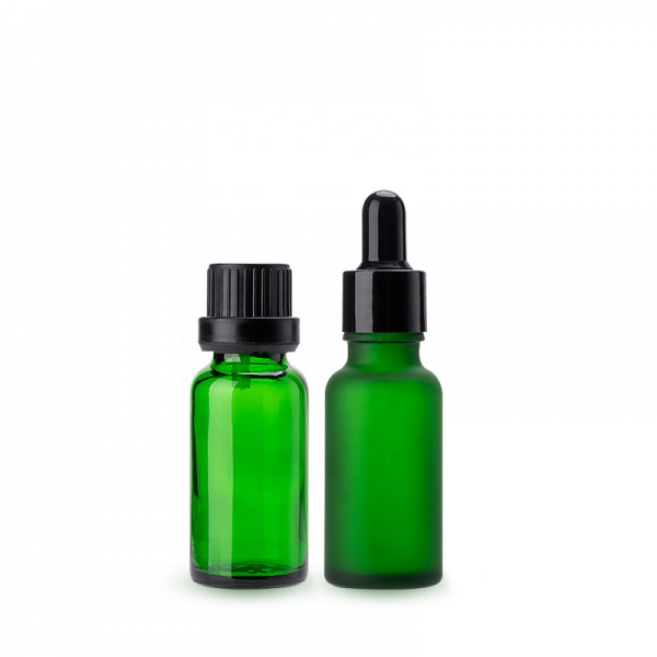 20ml Green Color Frosted Glass Dropper Bottle