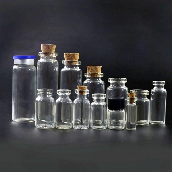 1ml 2ml 10ml 20ml 30ml Mini Clear Wishing Message Glass Bottle