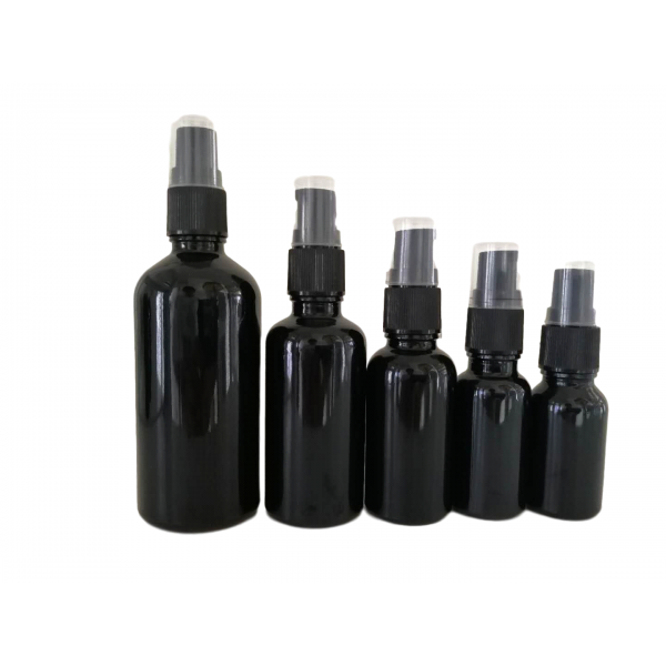 Black Color Glass Essential Oil Bottle