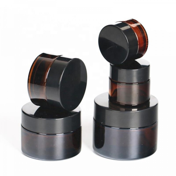 15ml 20ml 30ml 50ml 100ml 5g 10g 20g 30g 50g 100g Amber Glass Cream Jar