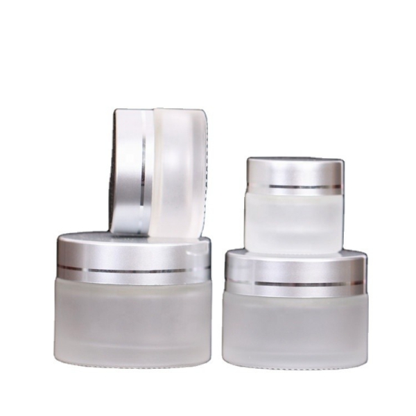 10mL 15ml 50ml 15g 30g 50g Frosted Glass Cream Jar