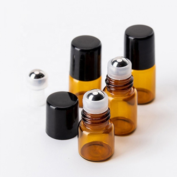 1ml 5ml Amber Color Roller Essential Oil Bottle