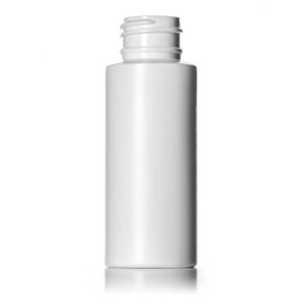 2OZ Hdpe Plastic Cylinder Round Bottle With 24-410 Neck Finish