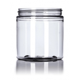 8OZ Clear Pet Plastic Single Wall Jar With 70-400 Neck Finish