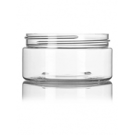 8OZ Clear Pet Plastic Single Wall Jar With 89-400 Neck Finish