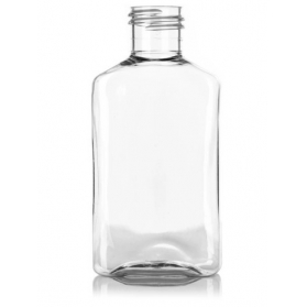 100ml Clear Pet Plastic Metric Oblong Bottle With 24-410 Neck Finish