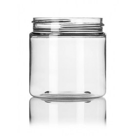4OZ Clear Pet Plastic Single Wall Jar With 58-400 Neck Finish
