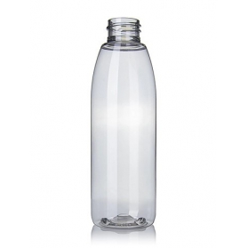 8OZ Clear Pet Plastic Round Bottle With 28-410 Neck Finish