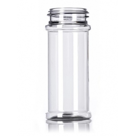 5.5OZ Clear Pet Plastic Spice Bottle With 48-485 Neck Finish