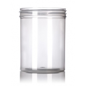8OZ Clarified PP Plastic Single Wall Jar With 70-400 Neck Finish