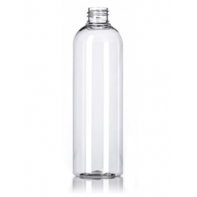 16OZ Clear Pet Plastic Bullet Round Bottle With 28-410 Neck Finish