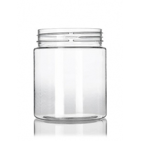 12OZ Clear Pet Plastic Single Wall Jar With 70-400 Neck Finish