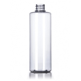 16OZ Clear Pvc Plastic Cylinder Round Bottle With 28-410 Neck Finish