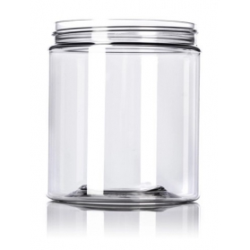 19OZ Clear Pet Plastic Single Wall Jar With 89-400 Neck Finish
