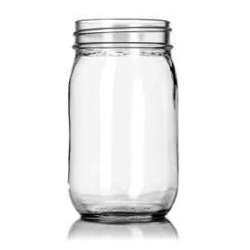 16OZ Clear Glass Jar With 70-450G Neck Finish