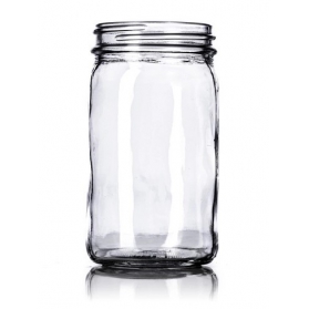 8OZ Clear Glass Paragon Jar With 58-400 Neck Finish