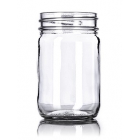 12OZ Clear Glass Jar With 70-450G Neck Finish