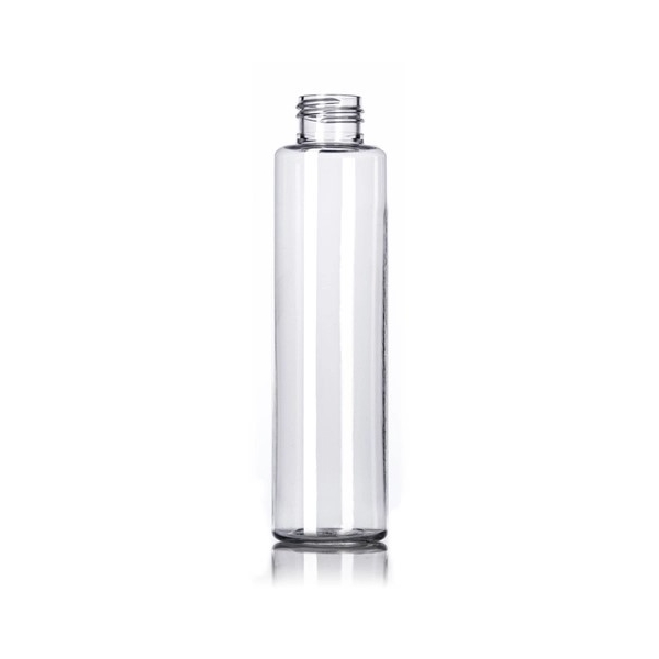 4OZ Clear Pet Plastic Slim Cylinder Round Bottle With 24-410 Neck Finish