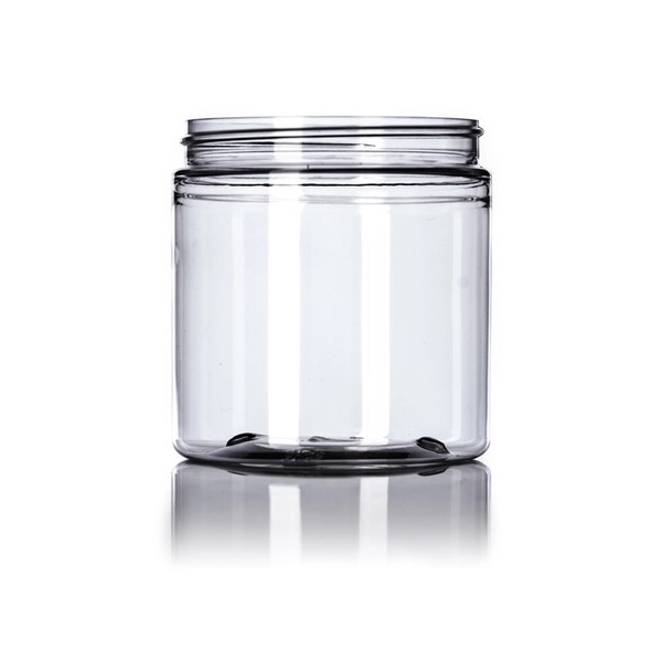 8OZ Clear Pet Plastic Single Wall Jar With 70-400 Neck Finish