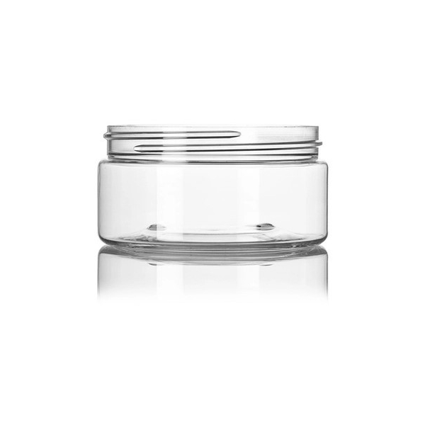 8OZ Clear Pet Plastic Single Wall Jar With 89-400 Neck Finish