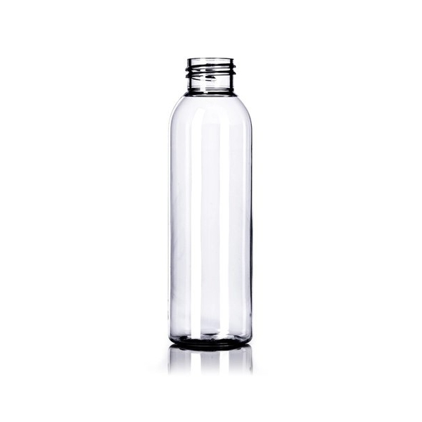 4OZ Clear Pet Plastic Cosmo Round Bottle With 24-410 Neck Finish