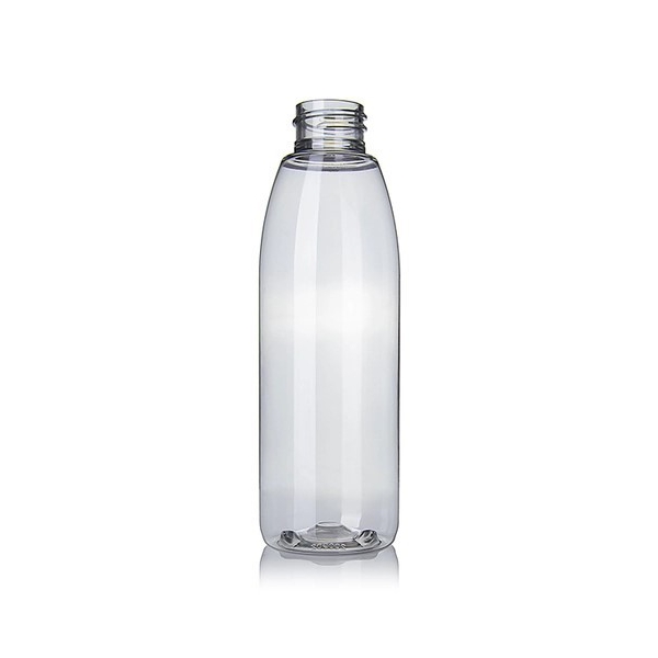 8OZ Clear Pet Plastic Round Bottle With 28-410 Neck Finish