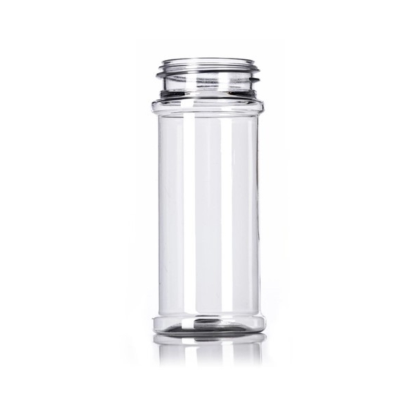 5.5OZ Clear Pet Plastic Spice Bottle With 48-485 Neck Finish