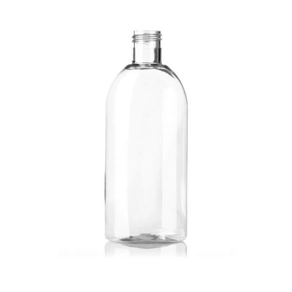 8OZ Clear Pet Plastic Capri Oval Bottle With 24-415 Neck Finish
