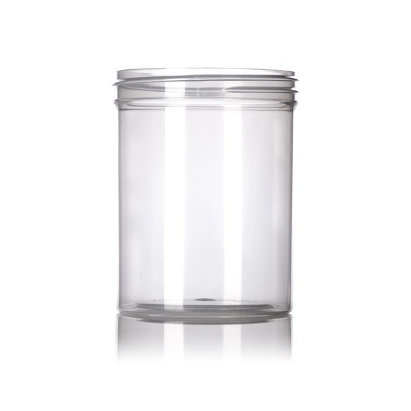 8OZ Clarified PP Plastic Single Wall Jar With 70-400 Neck Finish