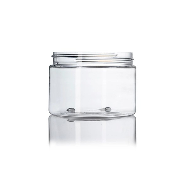 12OZ Clear Pet Plastic Single Wall Jar With 89-400 Neck Finish