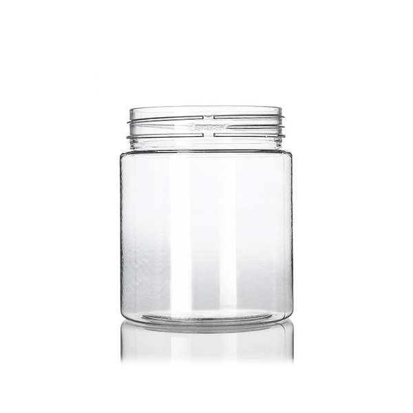 12OZ Clear Pet Plastic Single Wall Jar With 70-400 Neck Finish