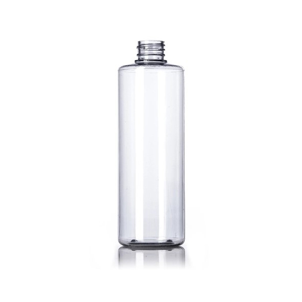 16OZ Clear Pvc Plastic Cylinder Round Bottle With 28-410 Neck Finish