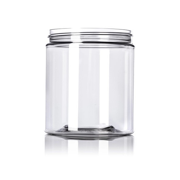 19OZ Clear Pet Plastic Single Wall Jar With 89-400 Neck Finish
