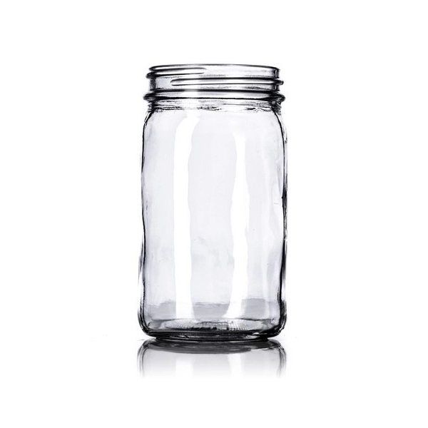8OZ Clear Glass Paragon Jar With 58-400 Neck Finish